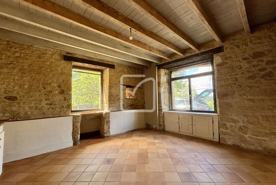Charmante maison en pierre avec jardin spacieux à Grolejac proche Sarlat 