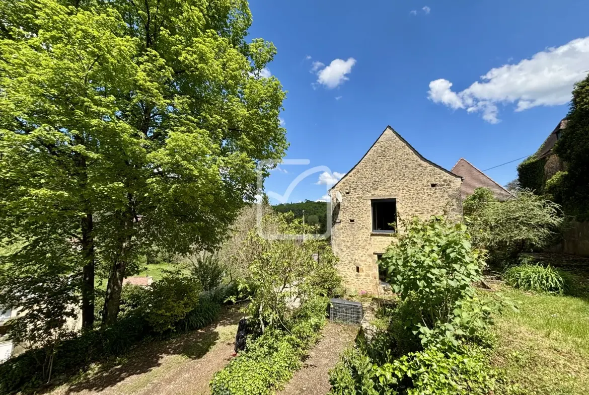 Charmante maison en pierre avec jardin spacieux à Grolejac proche Sarlat 