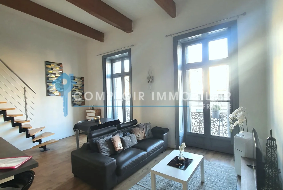 Appartement duplex de 42 m² à Montpellier Gambetta, idéal pour investissement ou pied-à-terre 