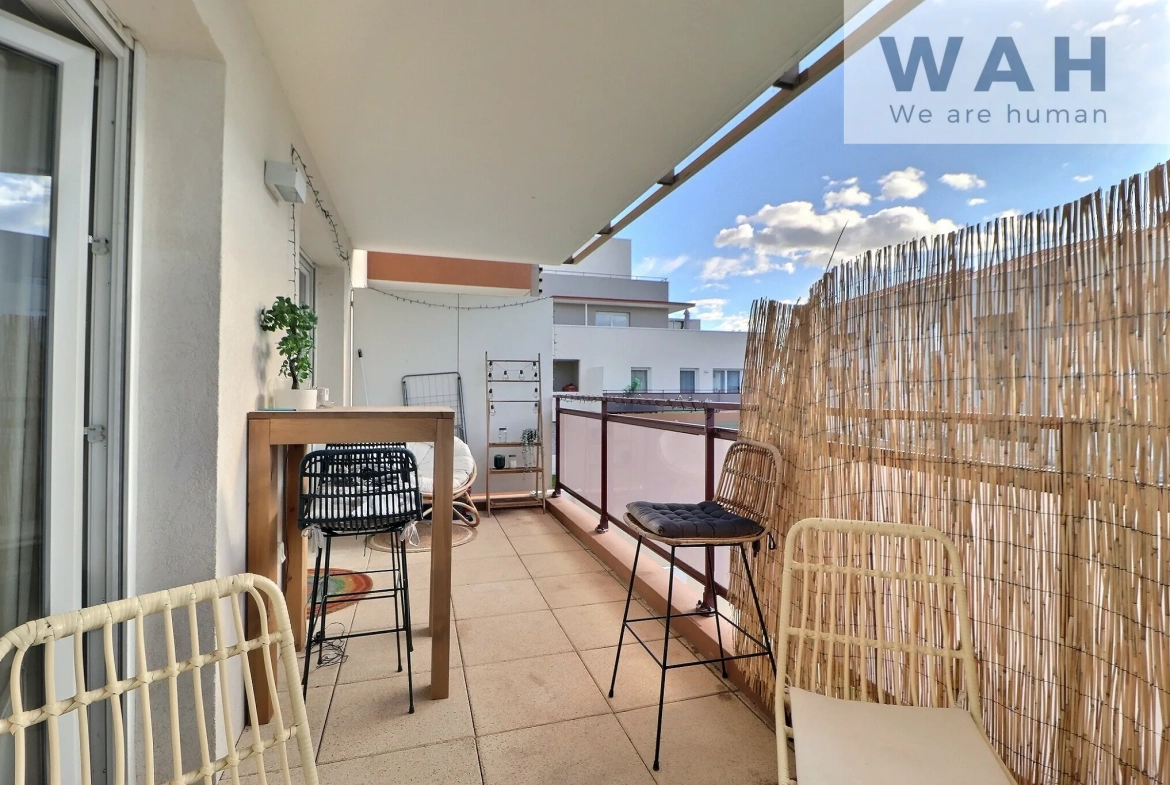 Appartement 2 pièces à vendre à Saint-Bres, investi locatif avec terrasse et stationnement 