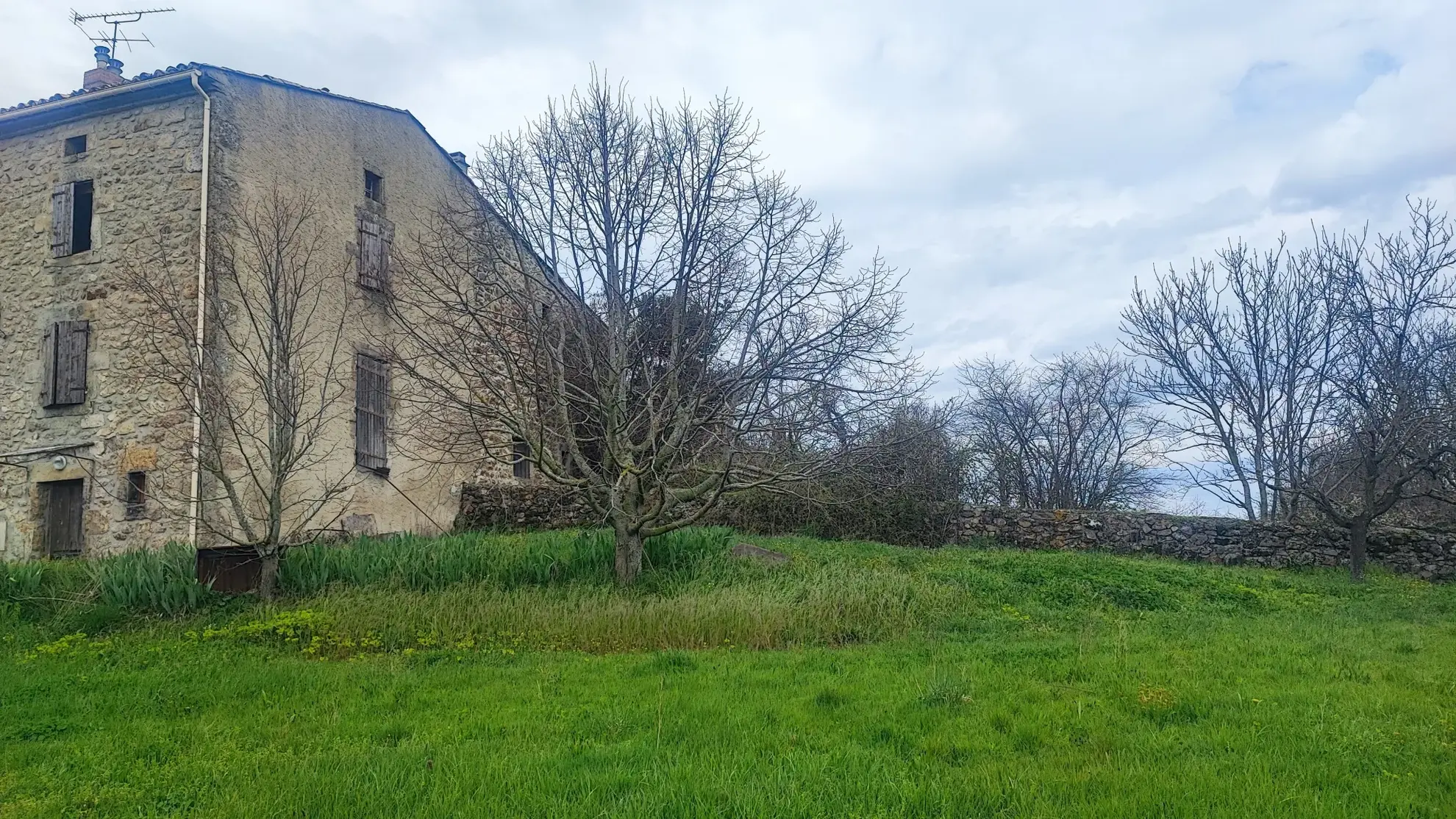 Opportunité immobilière à Champis : bâtiment à rénover avec grand terrain 
