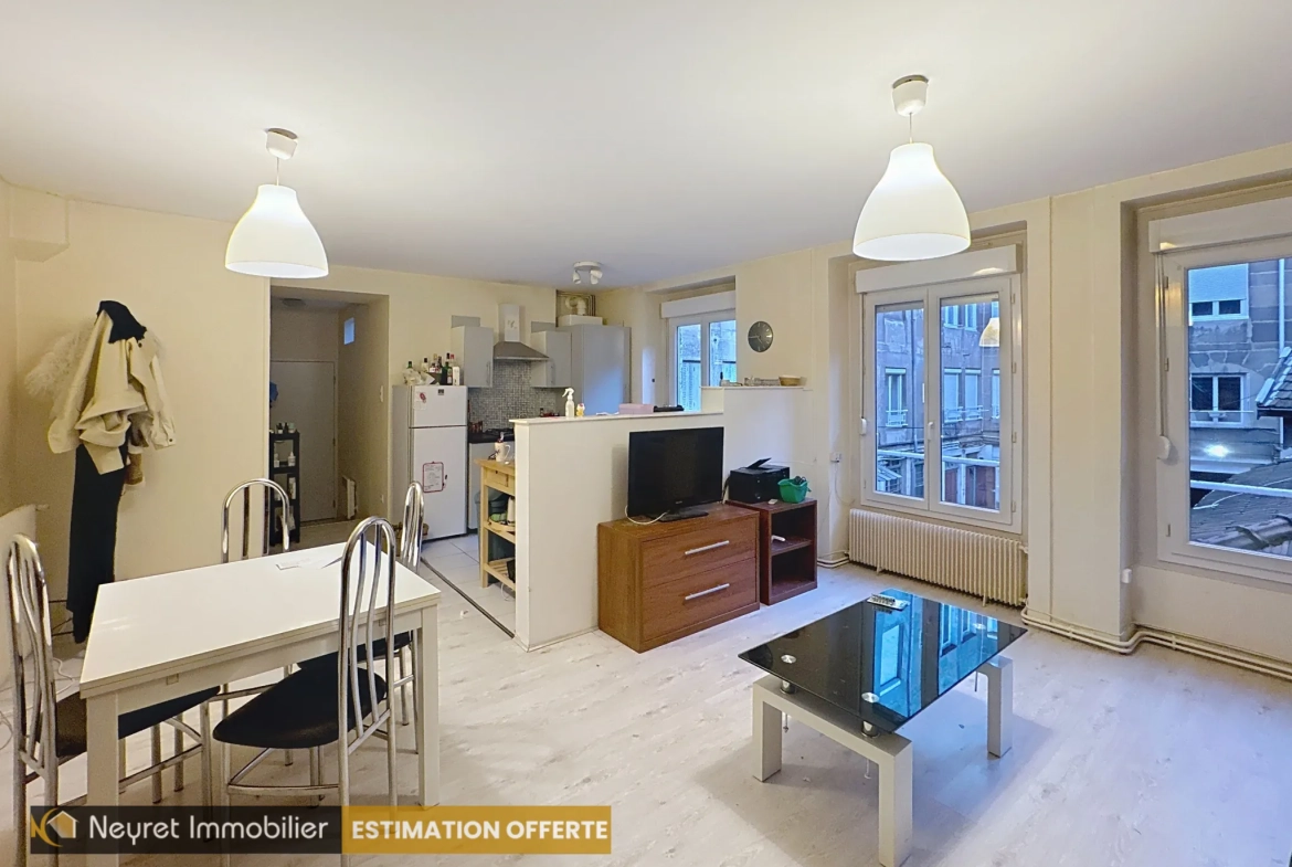 À vendre T2 de 52,69 m² à Saint-Étienne, idéal investisseur dans le quartier Albert Thomas 
