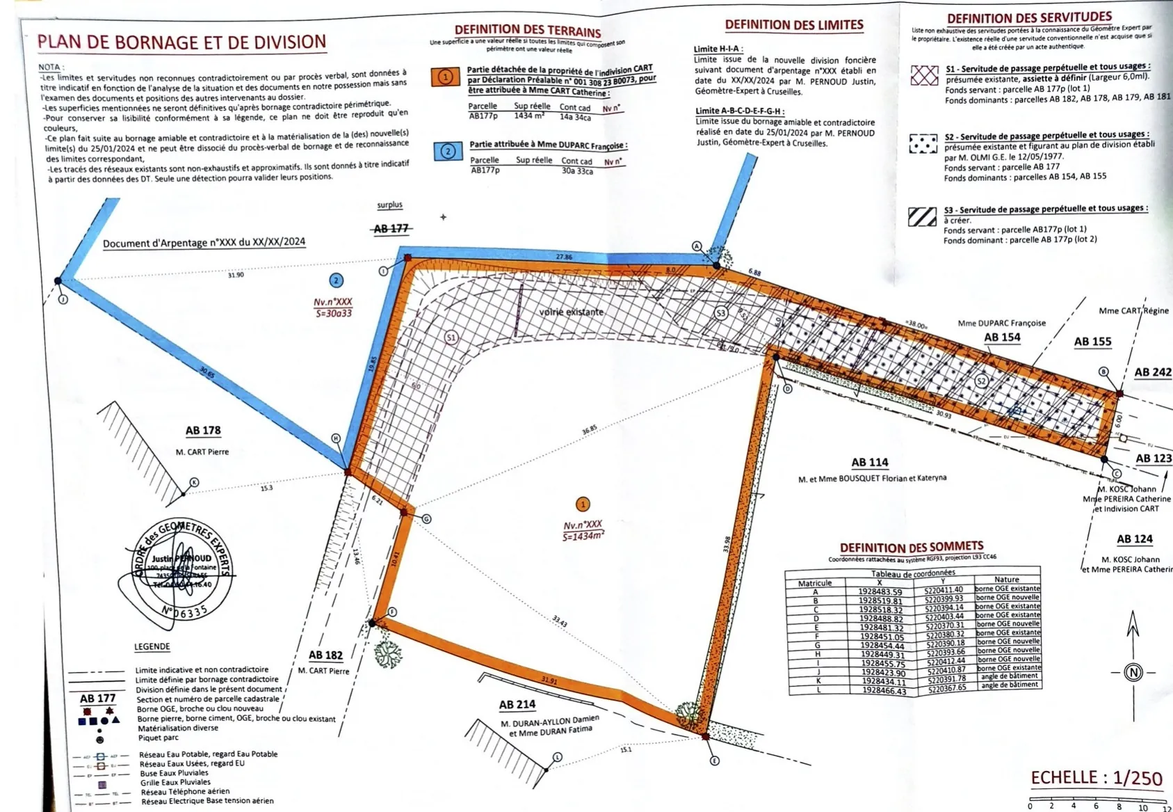 Terrain constructible de 1434 m² avec vue dégagée à Pougny 
