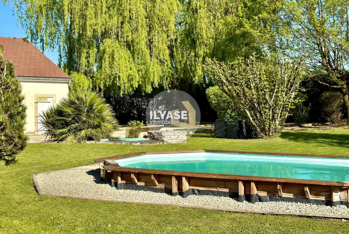 Maison de 130 m² avec piscine et garage à Allériot, proche Chalon-sur-Saône 