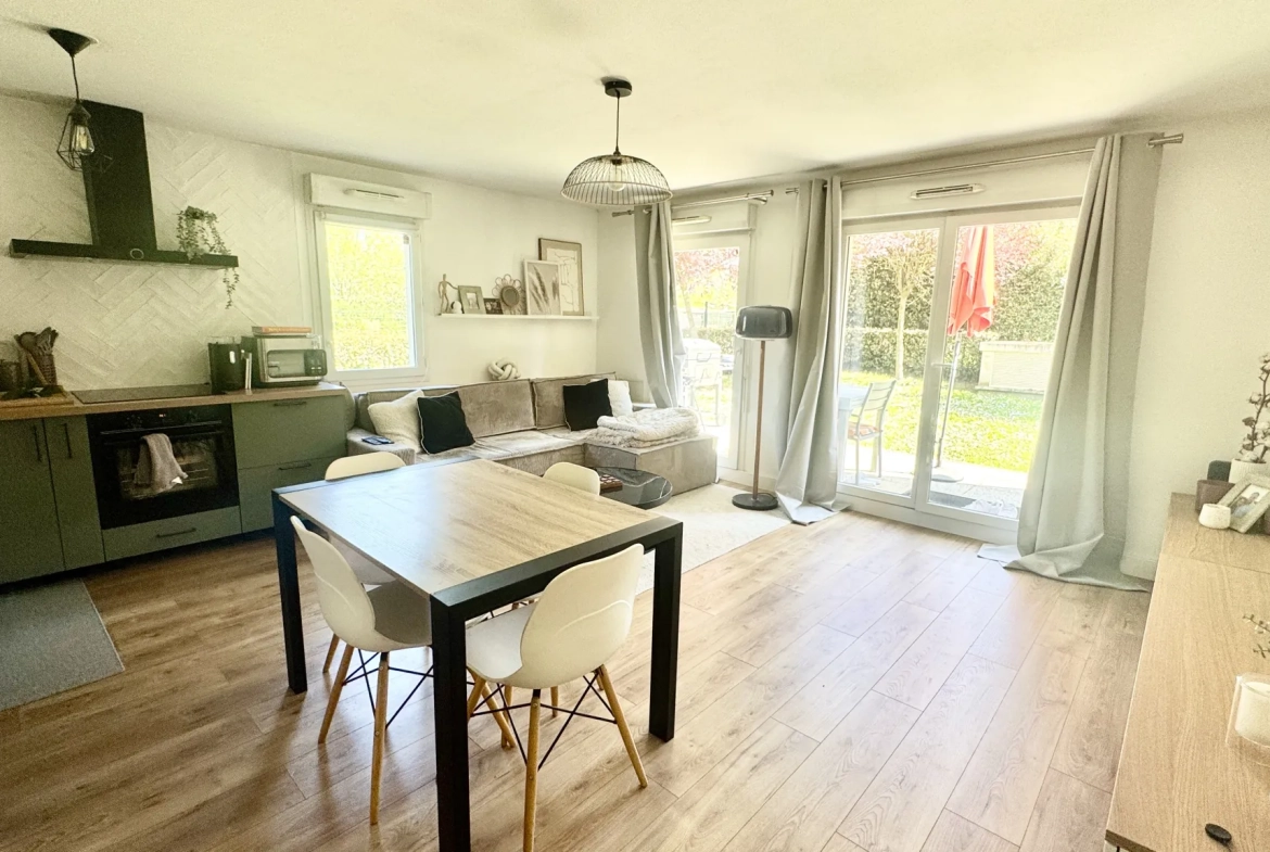 A vendre appartement T3 avec jardin privé à Mantes-la-Ville 