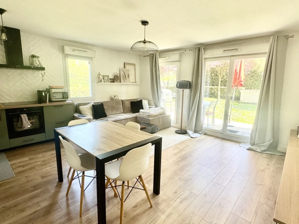 A vendre appartement T3 avec jardin privé à Mantes-la-Ville 