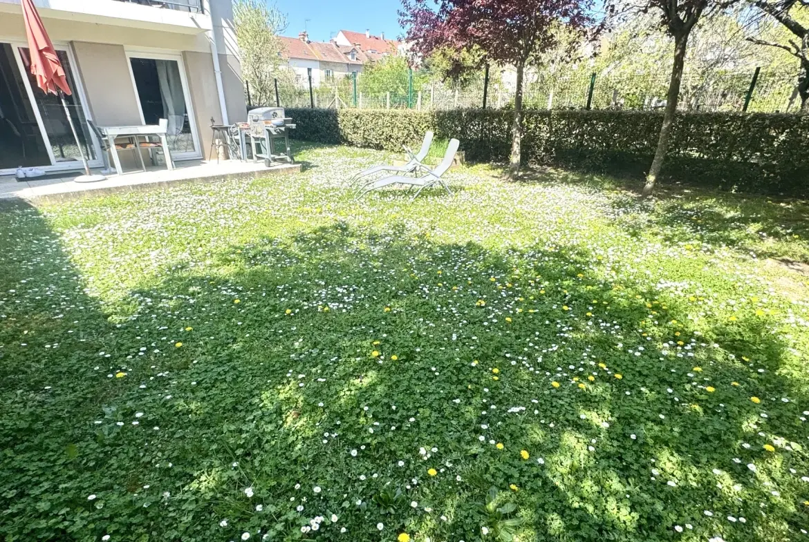 A vendre appartement T3 avec jardin privé à Mantes-la-Ville 