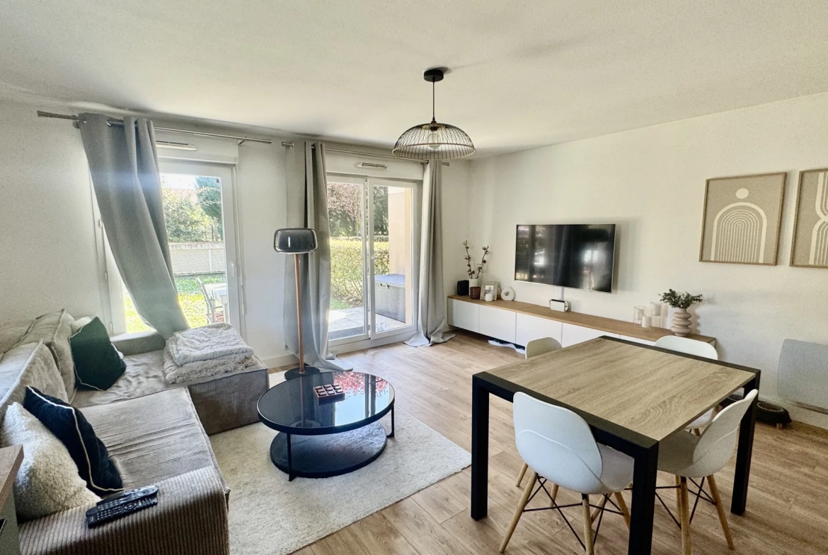 A vendre appartement T3 avec jardin privé à Mantes-la-Ville 
