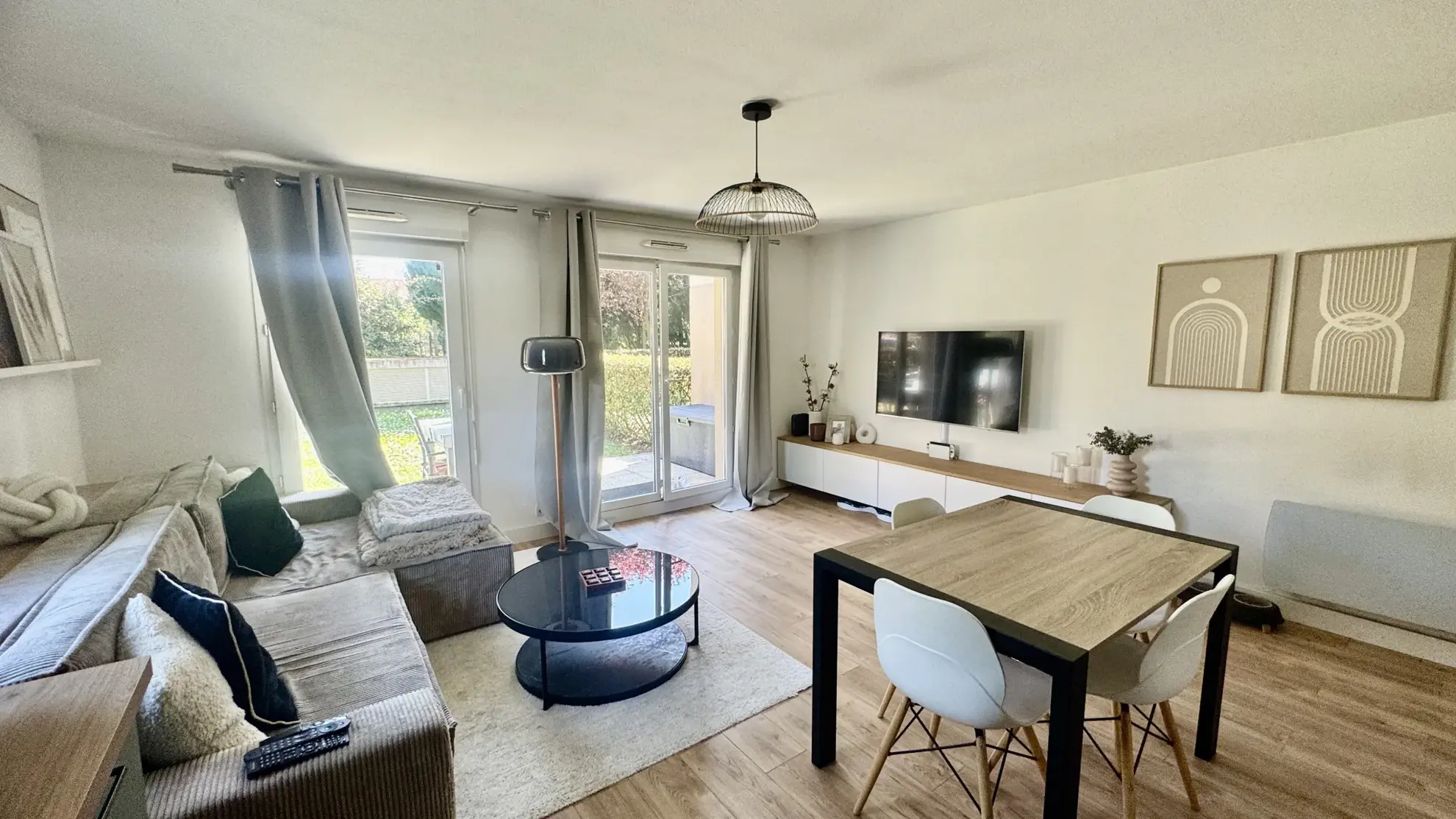 A vendre appartement T3 avec jardin privé à Mantes-la-Ville 
