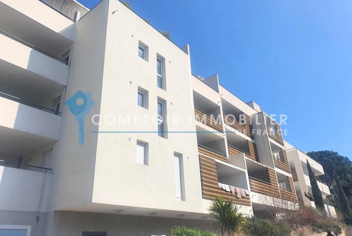 Appartement T1 de 28m² avec grande terrasse à Montpellier – Opportunité d'investissement 