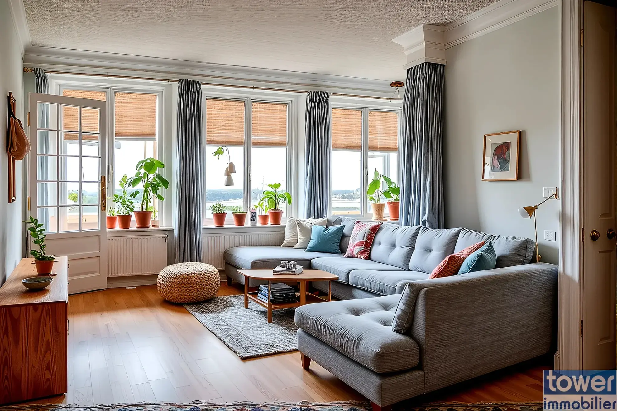 Appartement T5 lumineux de 110 m² au centre-ville de Lorient avec caves et parking 