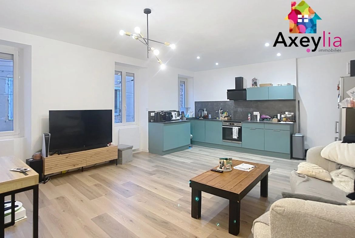 Appartement T2 rénové à Roanne proche Gare avec cave et stationnements gratuits 