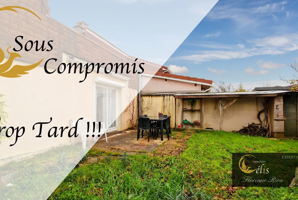 Maison mitoyenne 3 chambres avec garage et potentiel familial à Villefontaine 