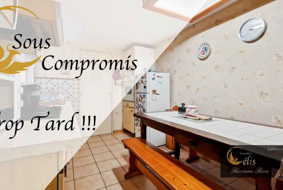 Maison mitoyenne 3 chambres avec garage et potentiel familial à Villefontaine 