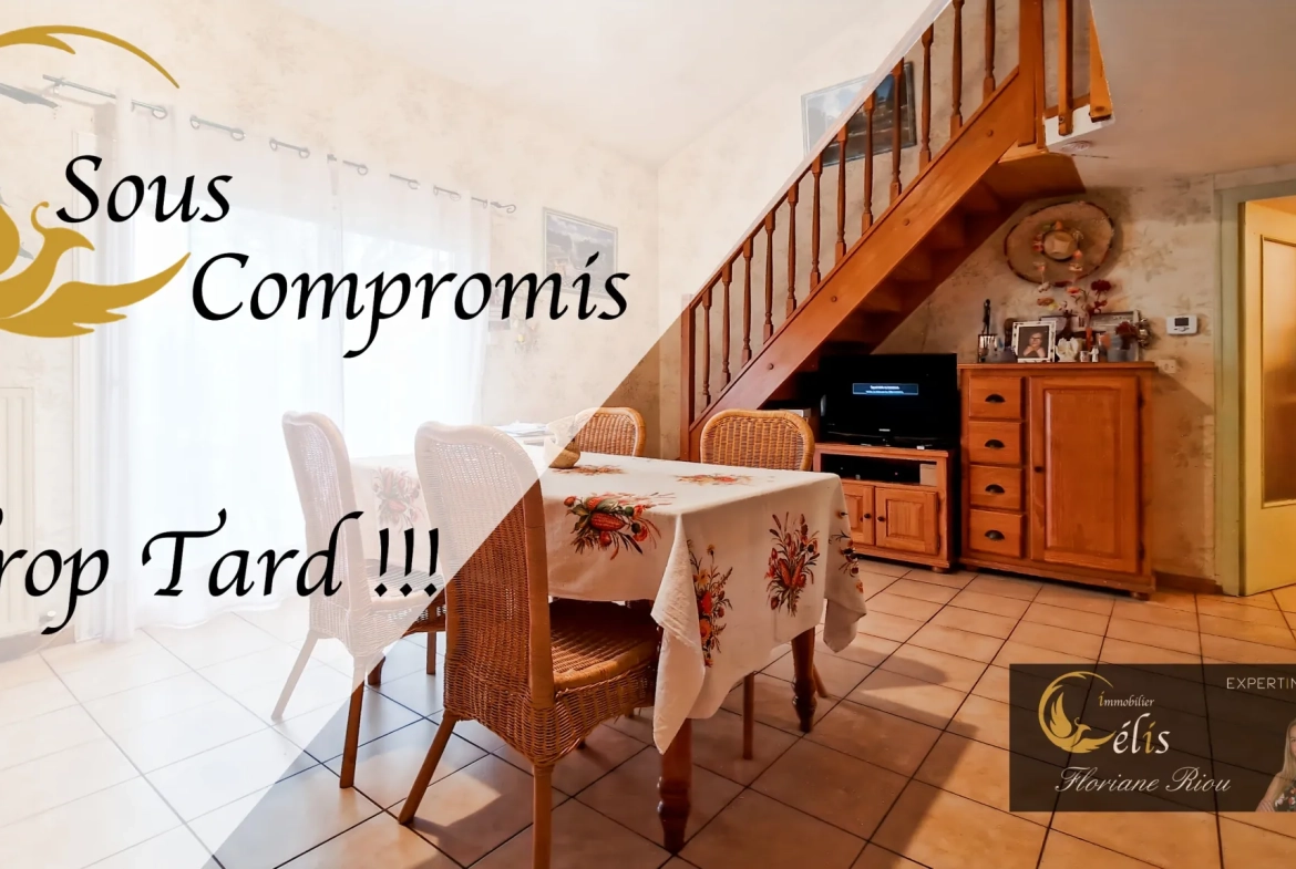 Maison mitoyenne 3 chambres avec garage et potentiel familial à Villefontaine 