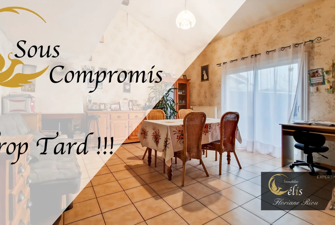 Maison mitoyenne 3 chambres avec garage et potentiel familial à Villefontaine 