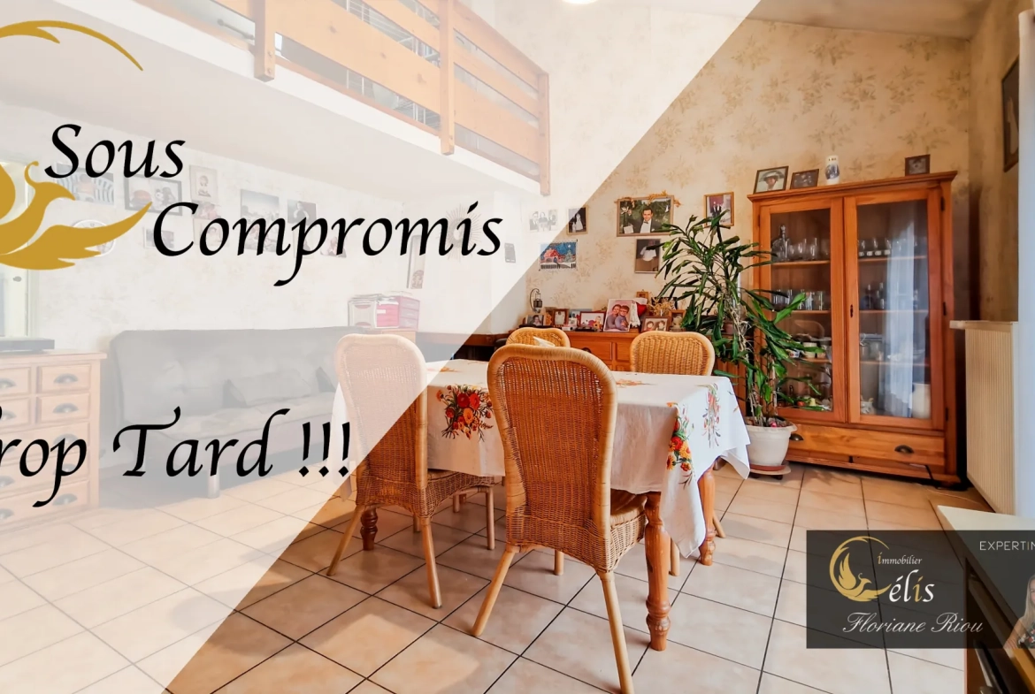 Maison mitoyenne 3 chambres avec garage et potentiel familial à Villefontaine 