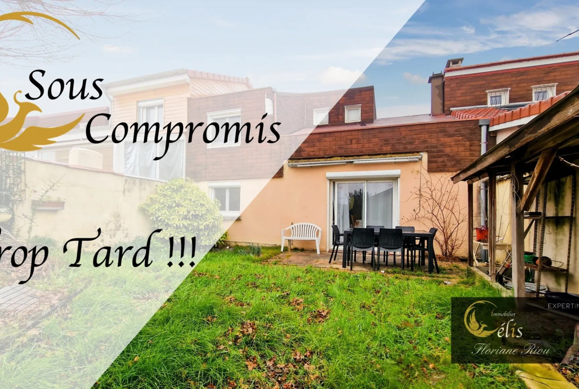 Maison mitoyenne 3 chambres avec garage et potentiel familial à Villefontaine 
