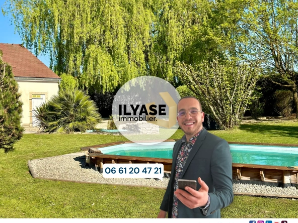 Maison 130 m² avec 3 chambres, piscine et garage à Allériot proche Chalon-sur-Saône