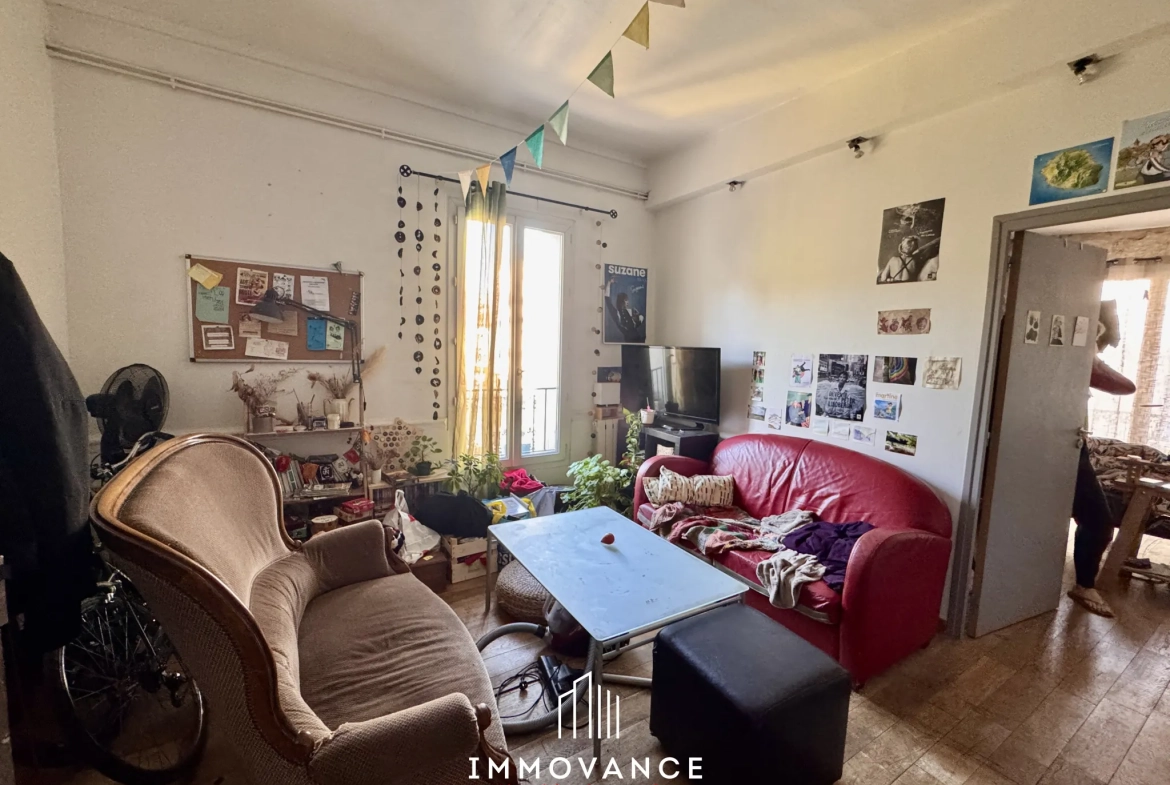 Bel appartement de 86 m² à Montpellier, quartier Figuerolles, avec charme ancien et potentiel locatif 
