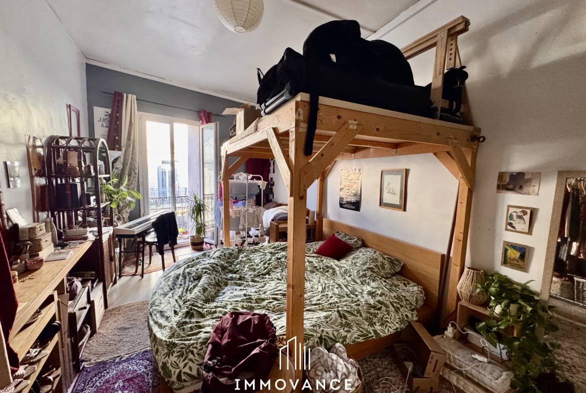 Bel appartement de 86 m² à Montpellier, quartier Figuerolles, avec charme ancien et potentiel locatif 