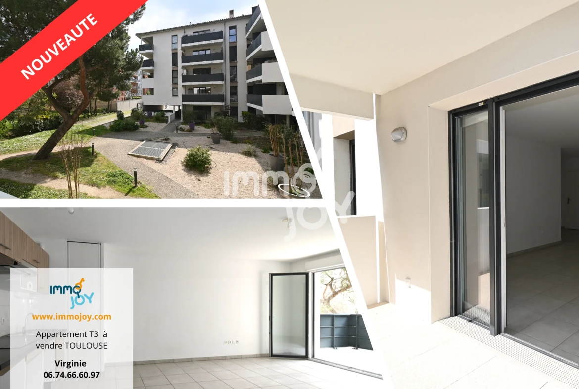 Appartement T3 à vendre à Croix Daurade, Toulouse - 65 m², balcon, parking, résidence récente 