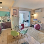 Appartement T1 avec jardin et vue sur l’eau à Lattes Port Ariane