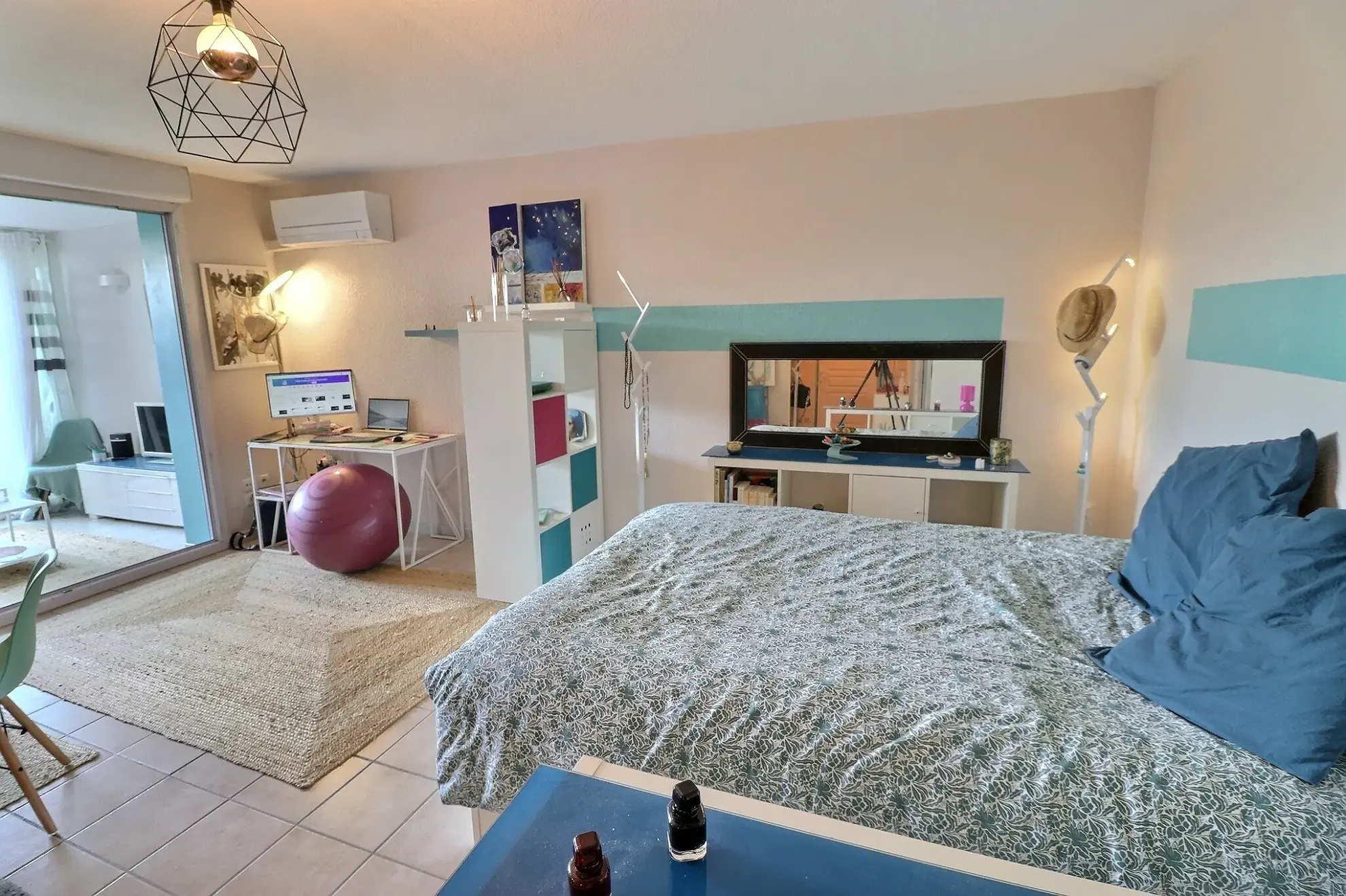 Appartement T1 avec jardin et vue sur l’eau à Lattes Port Ariane 