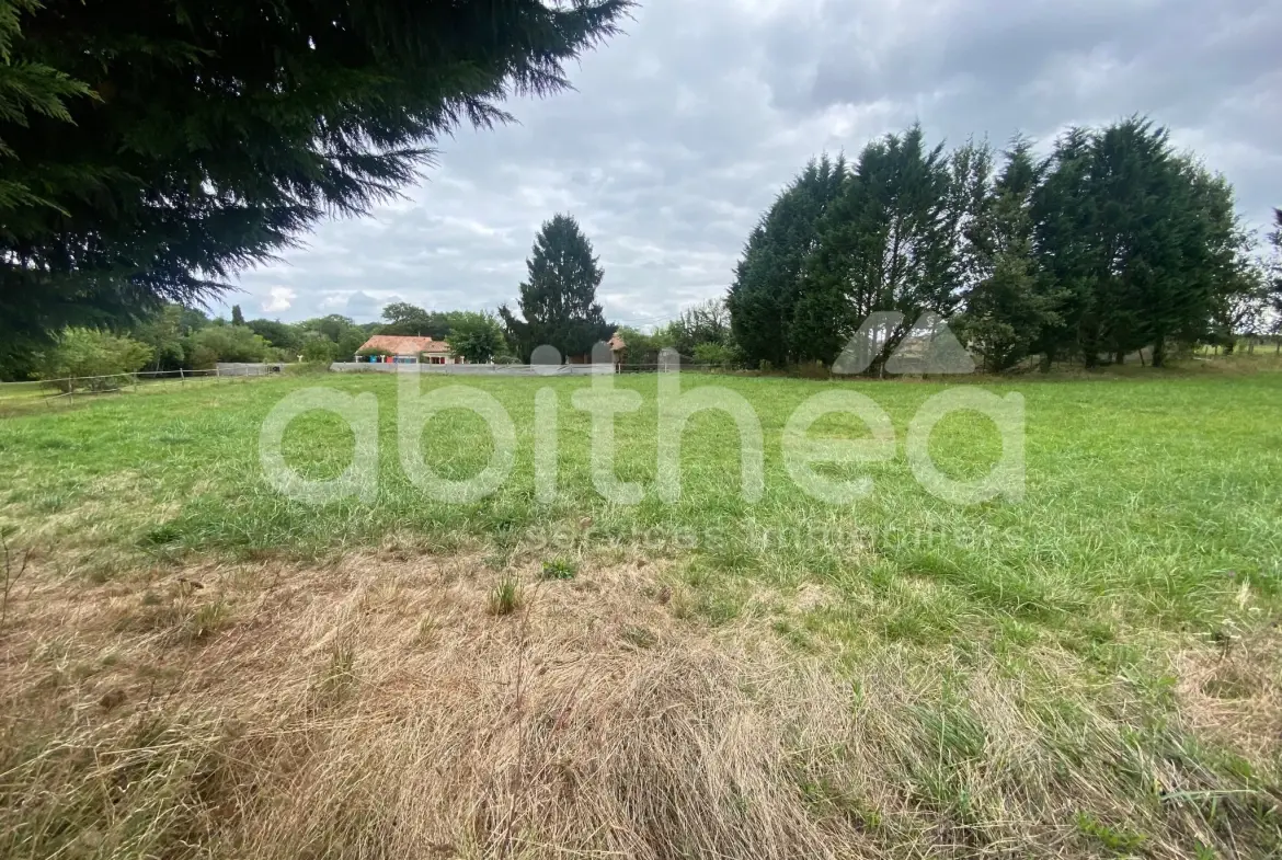 Terrain constructible non viabilisé à Cherves-Chatelars - Environnement calme 