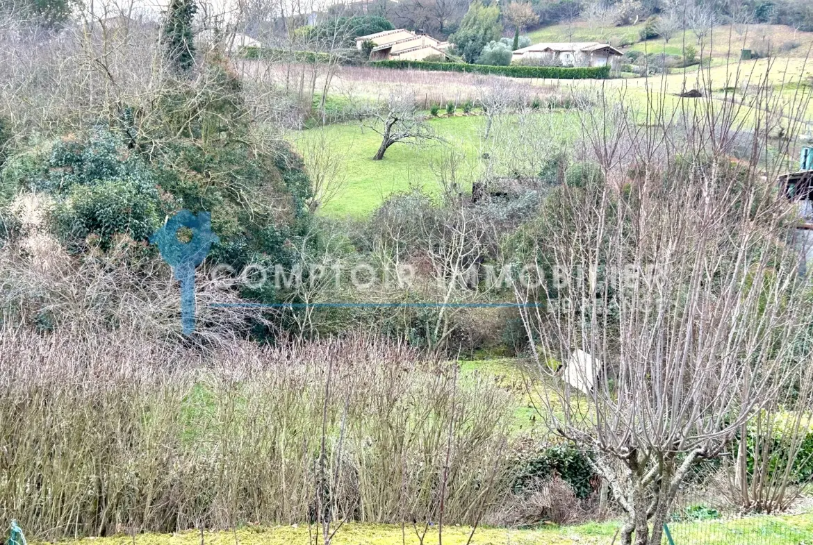 Terrain constructible de 555 m² en zone ABF à Baziege, idéal pour un projet architectural authentique 