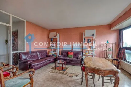 Appartement T4 à vendre à Grenoble avec vue sur le Vercors – Dernier étage, 74 m² 