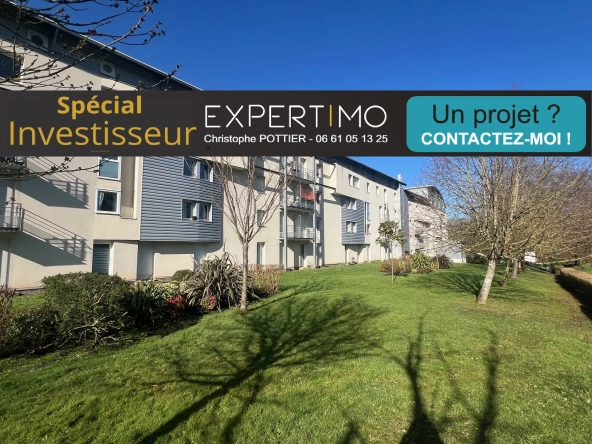 Studio meublé à Rennes avec parking et balcon - Investissement locatif sécurisé