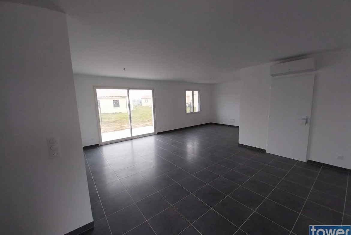 Maison neuve à Nègrepelisse avec 3 chambres, garage et terrain clos 