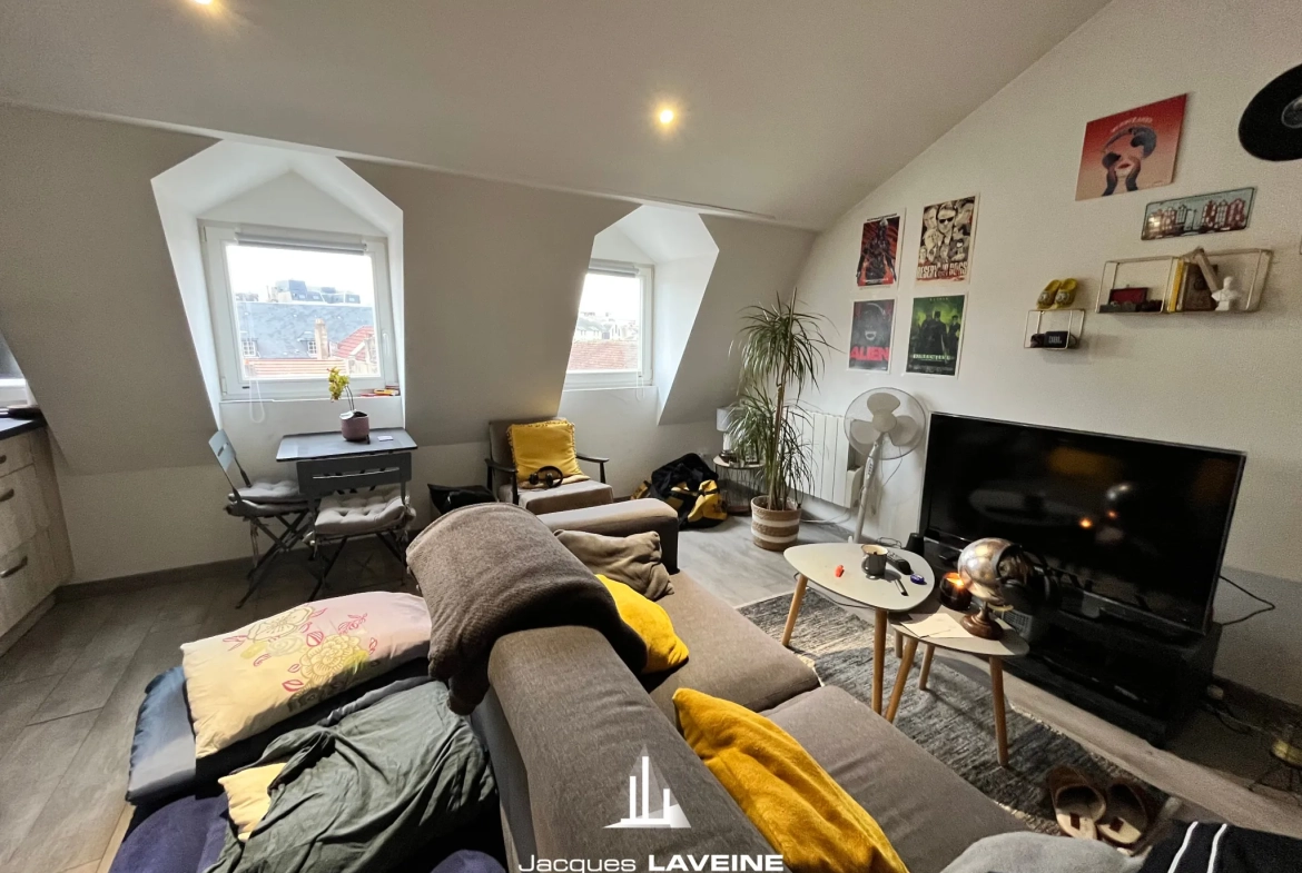 Appartement 1 pièce avec mezzanine à Metz, idéal pour investissement, 34 m² 
