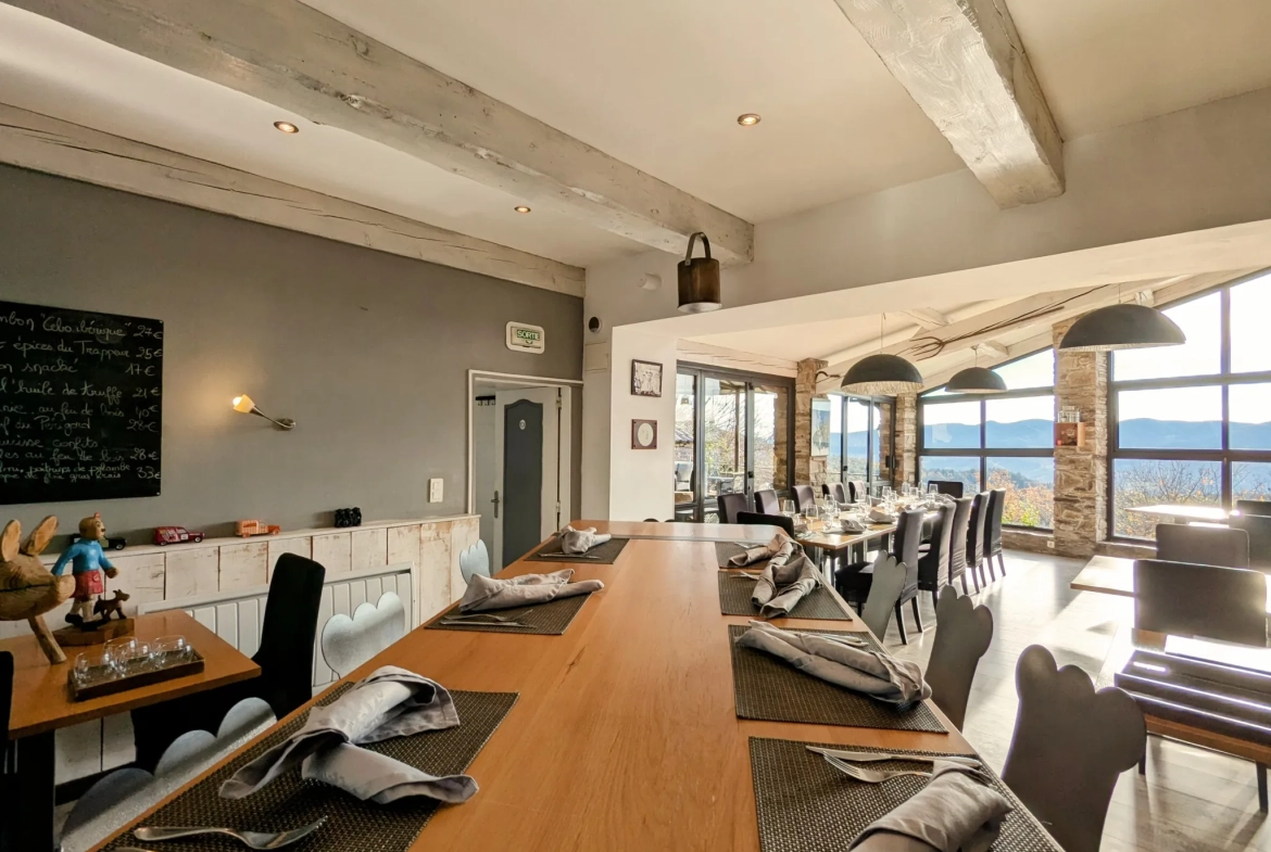 Restaurant traditionnel avec logement à Lamalou-les-Bains – Opportunité rare 