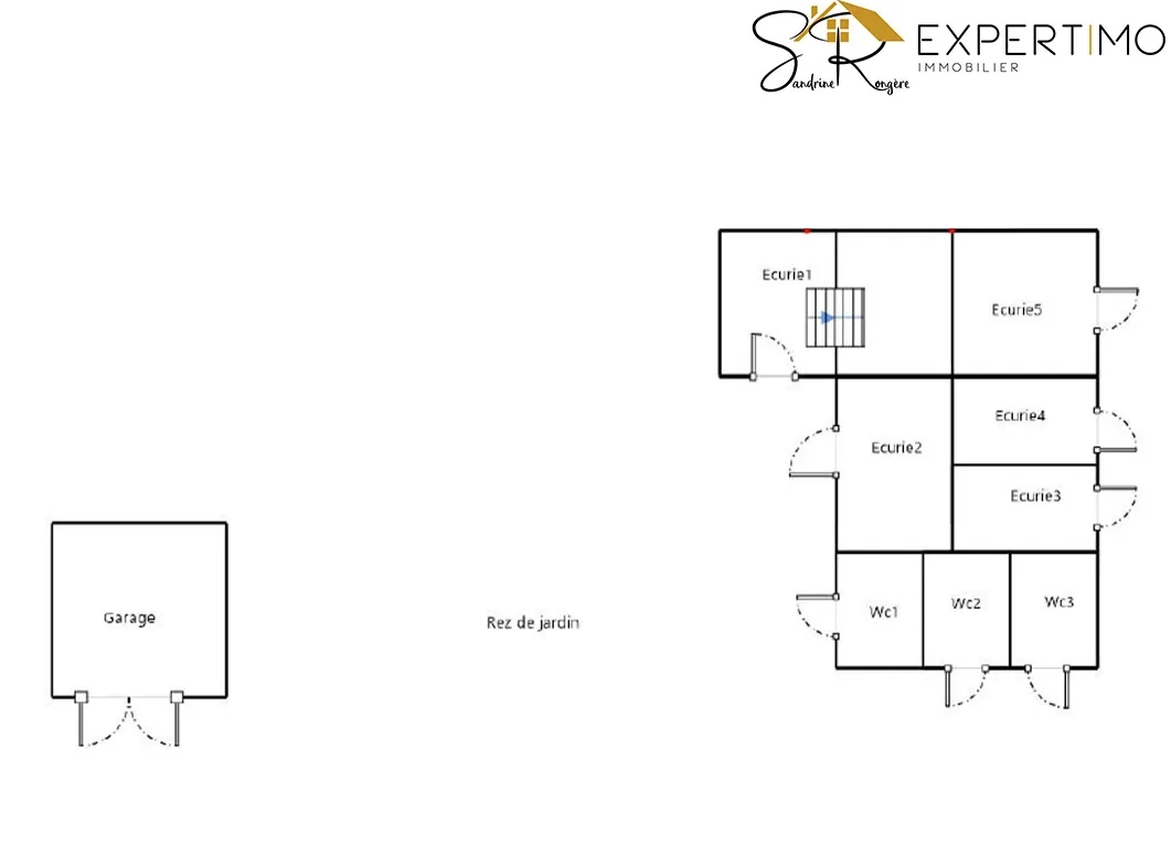 Immeuble d'habitation à Saint Éloy Les Mines de 160 m² avec terrain de 1190 m² 