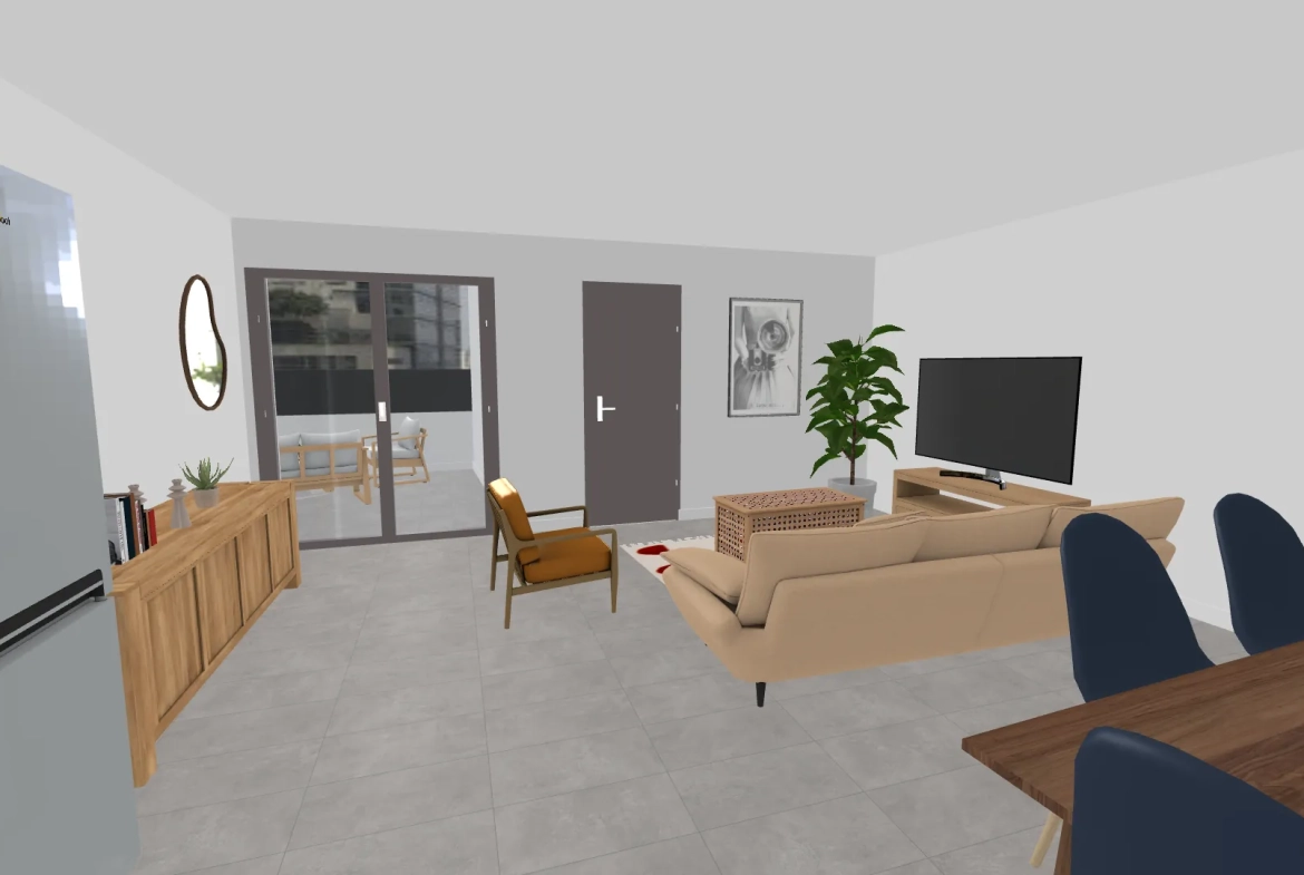 Appartement neuf de 74,89 m² à Jonquières avec terrasse et parking 