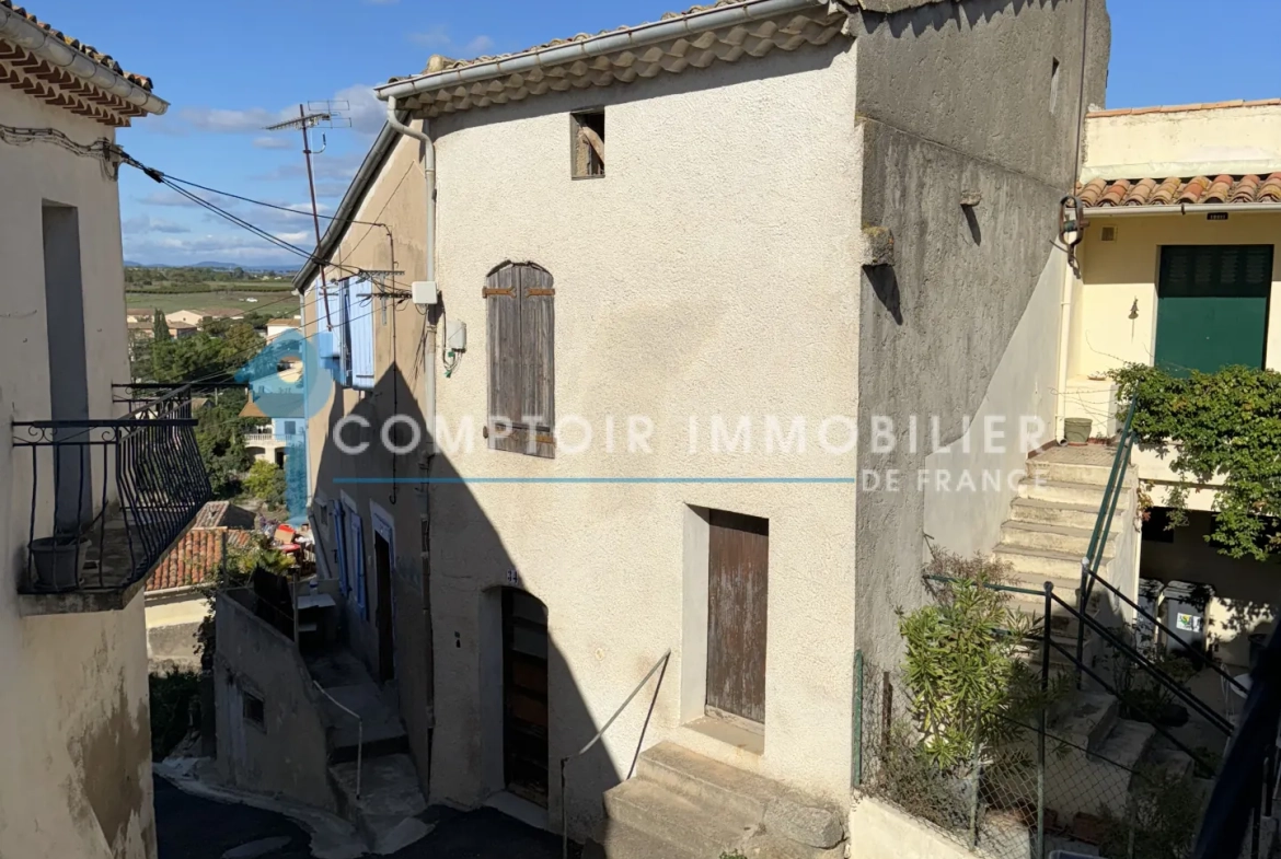 Maison atypique de 105 m² à Servian avec vue imprenable 