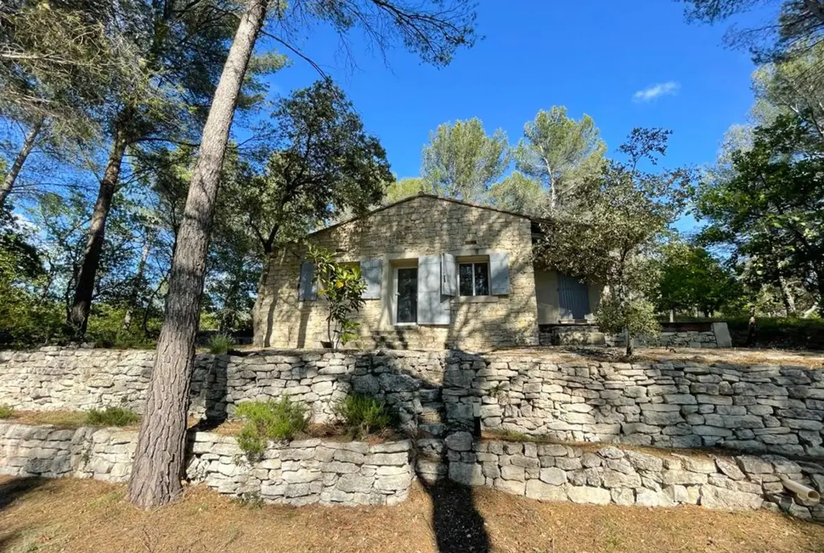 Mazet en pierre à Velleron, 2 pièces, 43 m², terrain 2875 m², rénovation récente 