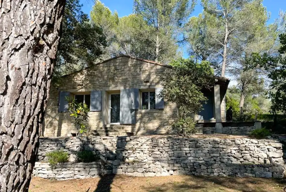 Mazet en pierre à Velleron, 2 pièces, 43 m², terrain 2875 m², rénovation récente 