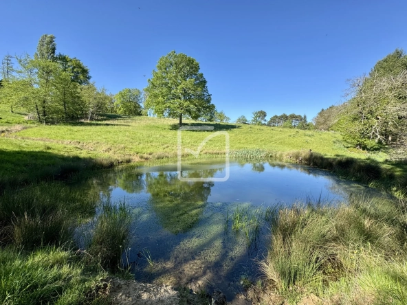 Superbe propriété agricole de 10 hectares avec lac et terre constructible à Sarlat-la-Canéda