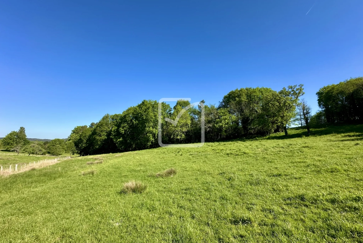 Superbe propriété agricole de 10 hectares avec lac et terre constructible à Sarlat-la-Canéda 