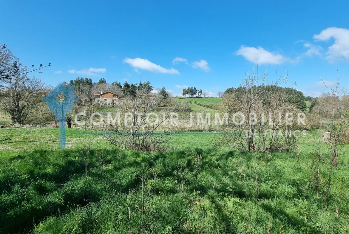 Terrain constructible de 4165 m² à Coucouron avec permis accepté, opportunité rare 