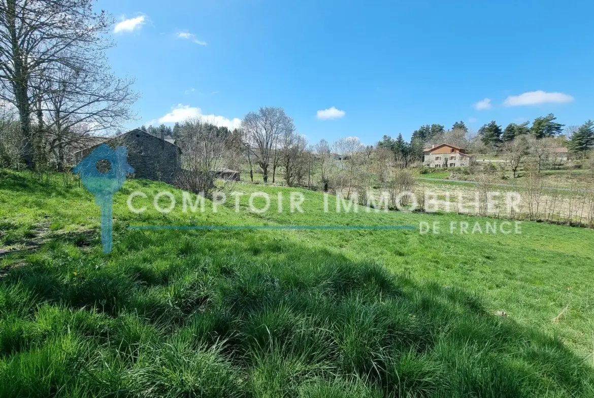 Terrain constructible de 4165 m² à Coucouron avec permis accepté, opportunité rare 