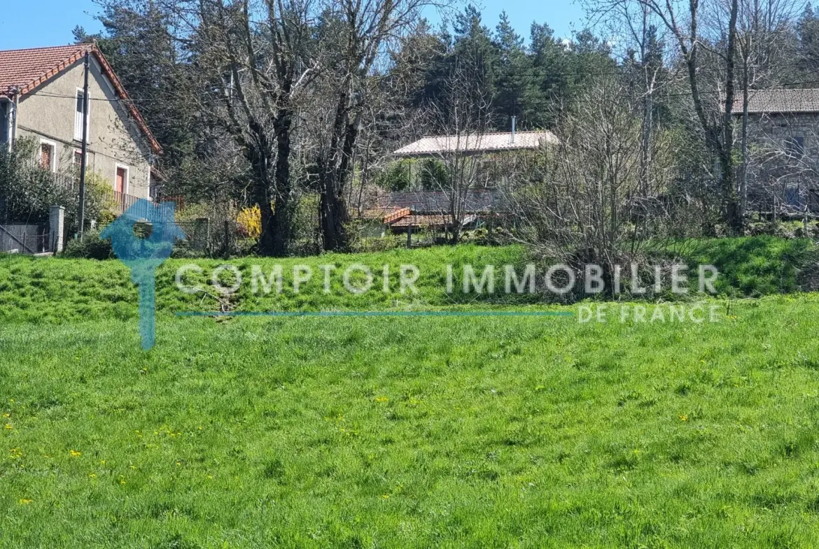 Terrain constructible de 4165 m² à Coucouron avec permis accepté, opportunité rare 