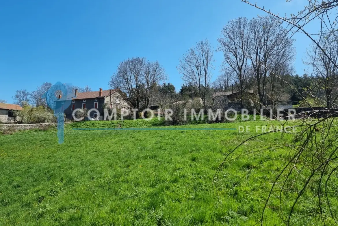 Terrain constructible de 4165 m² à Coucouron avec permis accepté, opportunité rare 