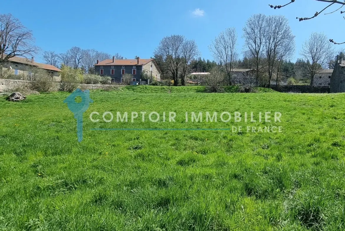 Terrain constructible de 4165 m² à Coucouron avec permis accepté, opportunité rare 