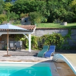 Magnifique maison de village avec piscine et vue sur la vallée du Lot