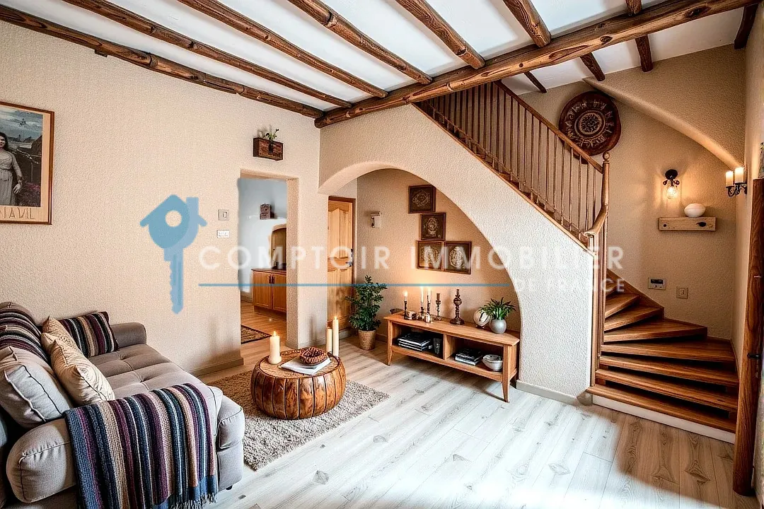 Maison de village à Boulbon - 70 m² avec cour et parking, idéal investissement ou résidence 