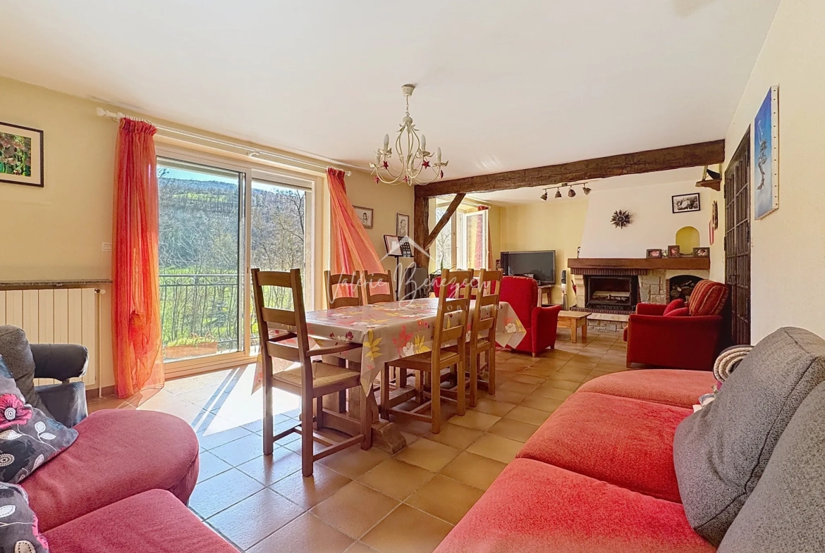 Charmante maison de village avec dépendances à Versols (12400) - Potentiel d'investissement 